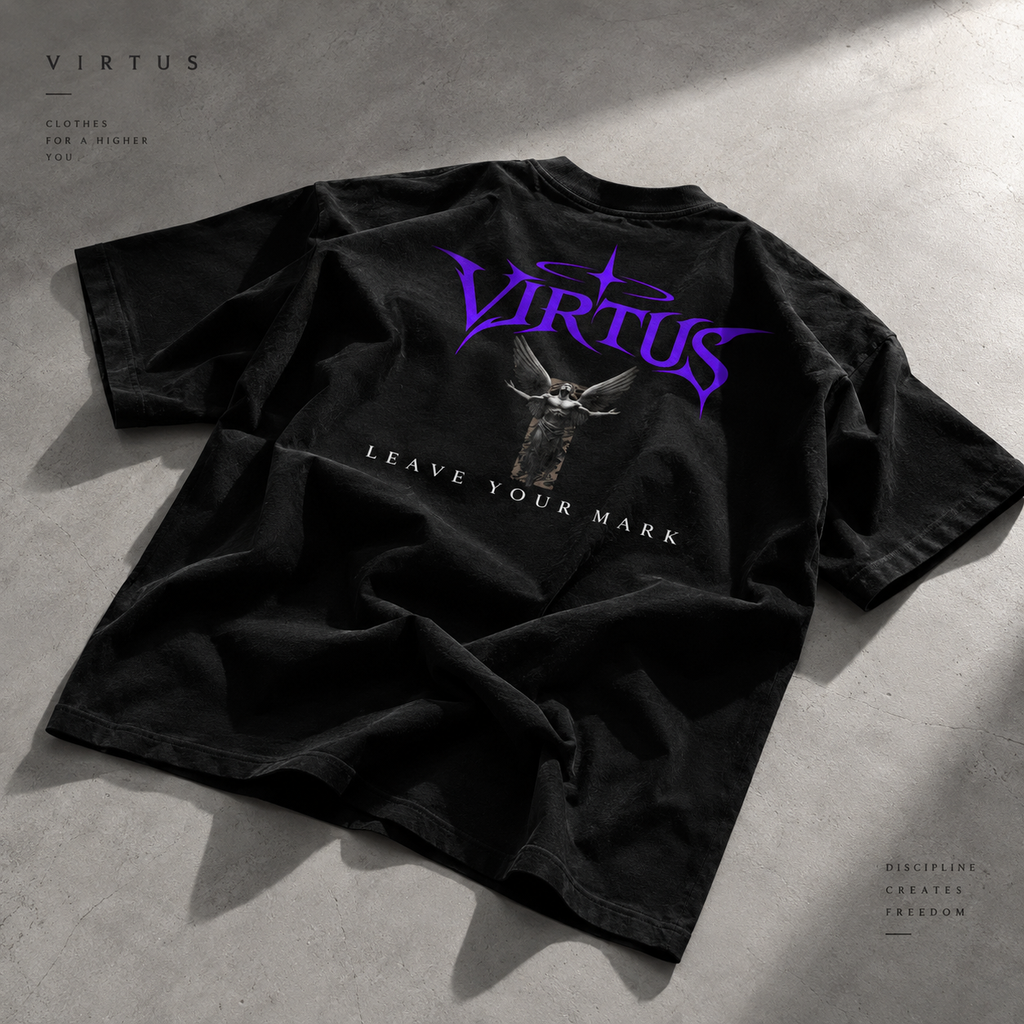 Virtus x Oversized High Neck T-shirt
