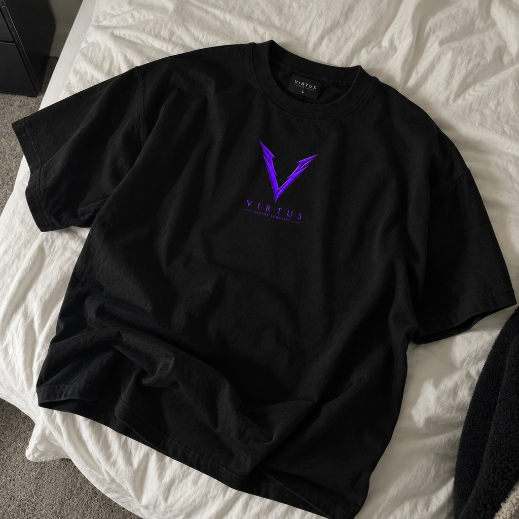 Virtus x Oversized High Neck T-shirt