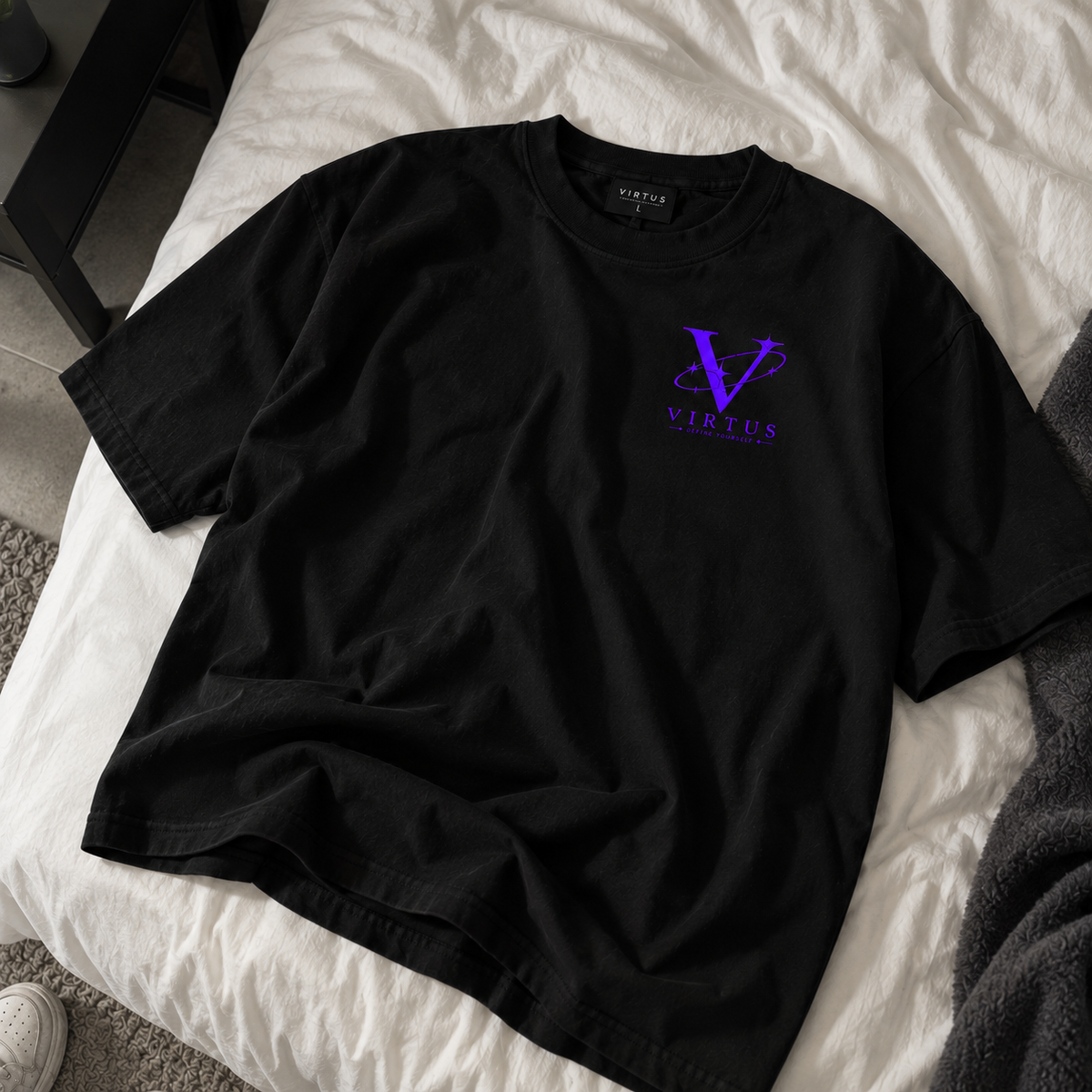 Virtus x Oversized High Neck T-shirt (DEF-INE)
