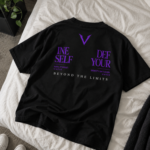 Virtus x Oversized High Neck T-shirt (DEF-INE)